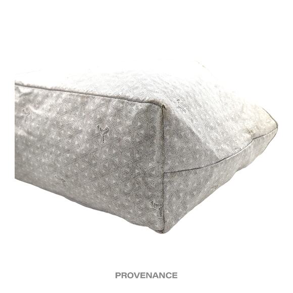 🔴 Goyard St. Louis Tote GM Bag - White Goyardine - Picture 4 of 13